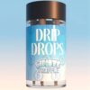 Drip Drops White Truffle pre-roll joint, premium indica-dominant hybrid cannabis with frosty trichomes and earthy truffle aroma, 20-30% THC